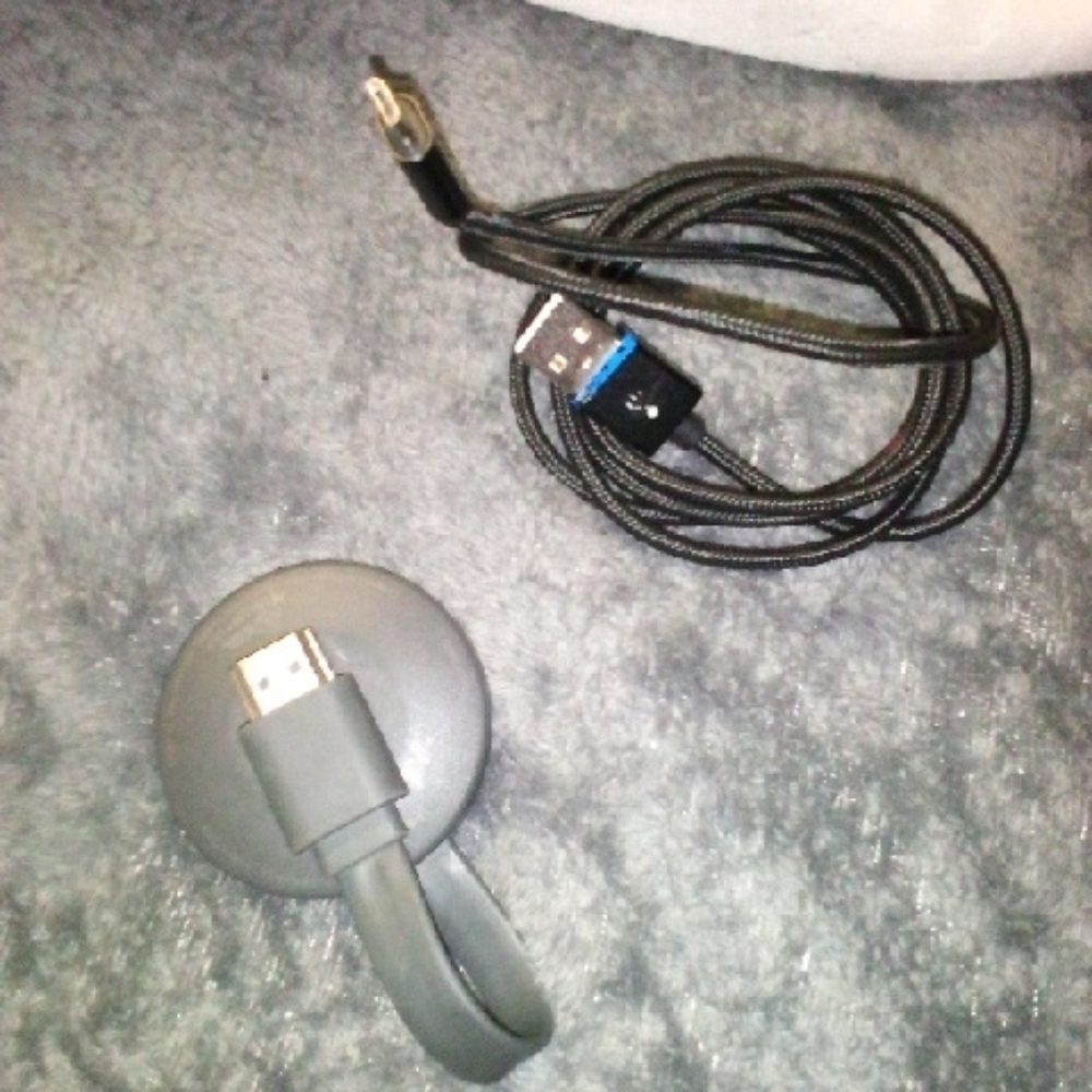 Black HDMI Adapter with USB Cable
